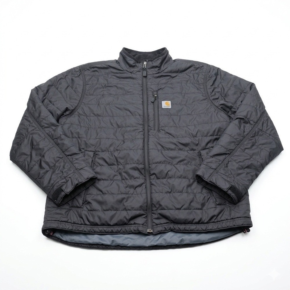Carhartt 102208 Gilliam Jacket Mens L Shadow Gray Quilted Insulated Puffer Coat